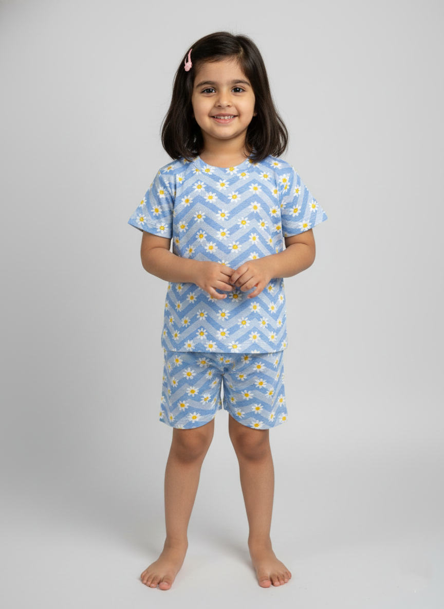 Light blue daisy Co-ords Set (Unisex)